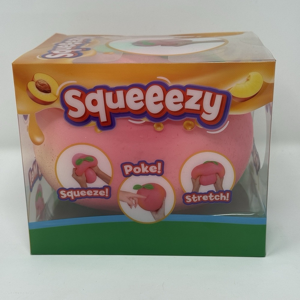 Sunny Days Jumbo Squeeezy Peach Squishy Toy Stress Relief Sensory Fun